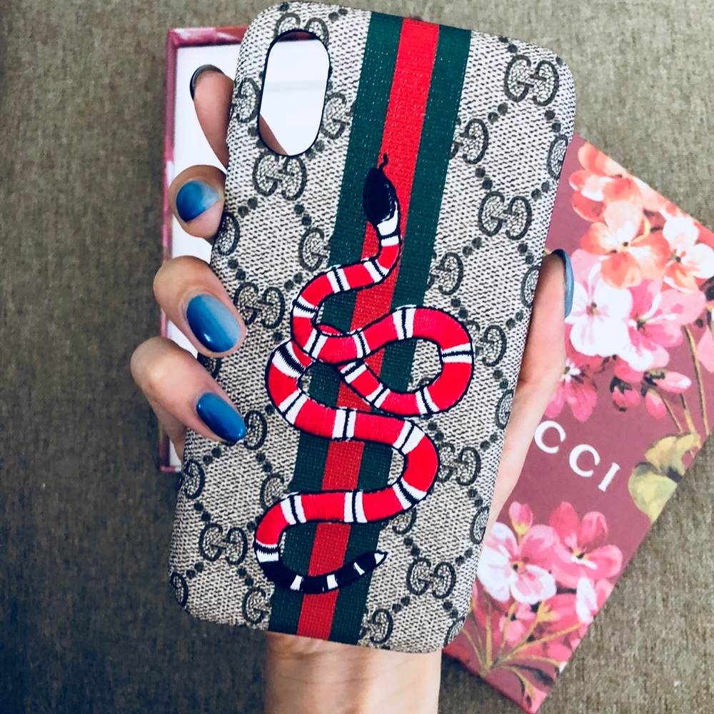 Brand new Gucci snake iPhone X case